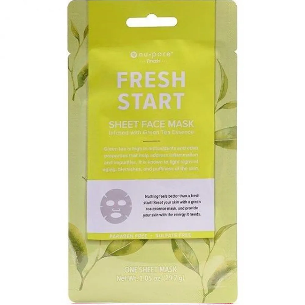 6Pc Set Sheet Fresh Face Masks Facial Tissue Assorted Essences Skin Care Nu-Pore