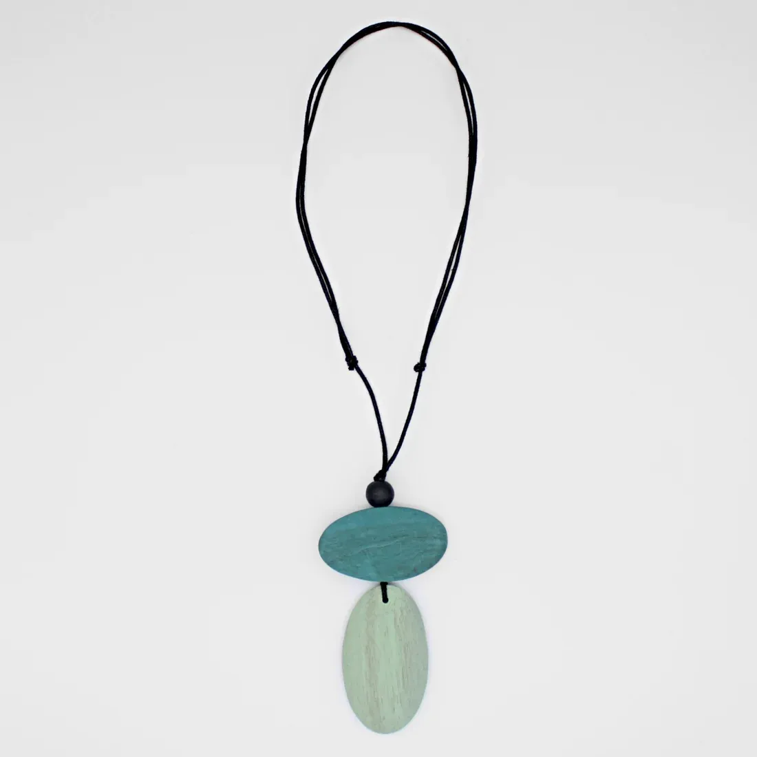 Aqua Two Bead Alaina Pendant