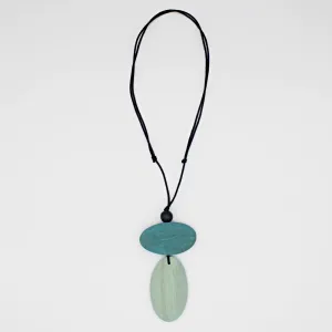 Aqua Two Bead Alaina Pendant