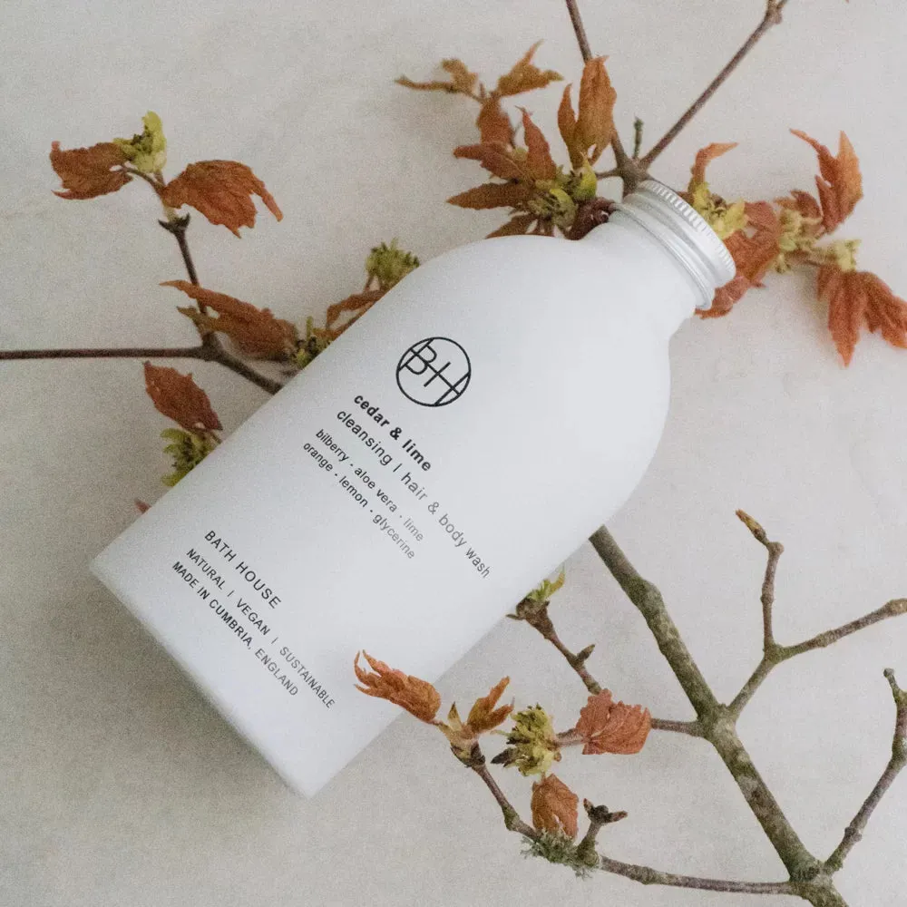 CEDAR & LIME CLEANSING HAIR & BODY WASH