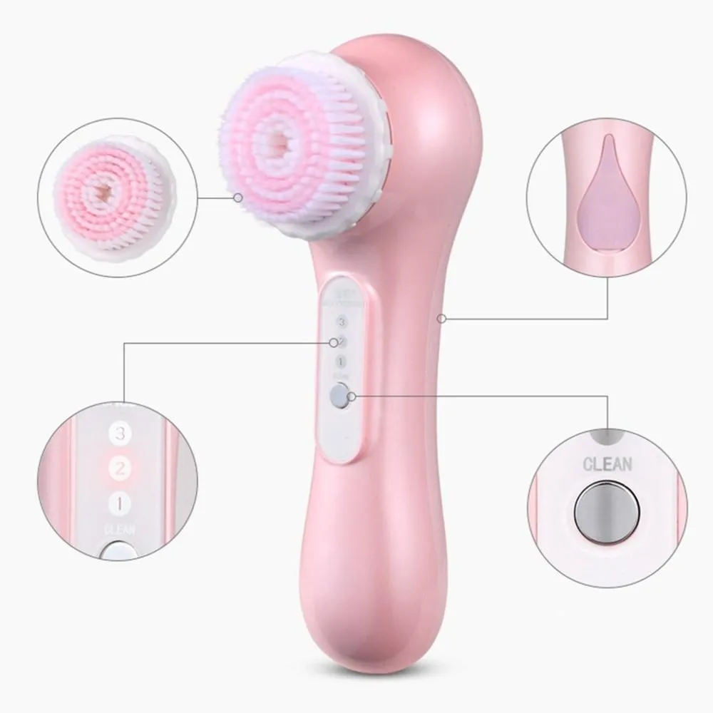 Electric Facial Cleansing Scrub Brush
