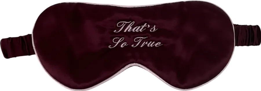 Embroidered Eye Mask