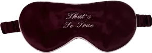 Embroidered Eye Mask
