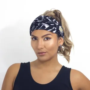 Headband Masks-Convertible- Black and White