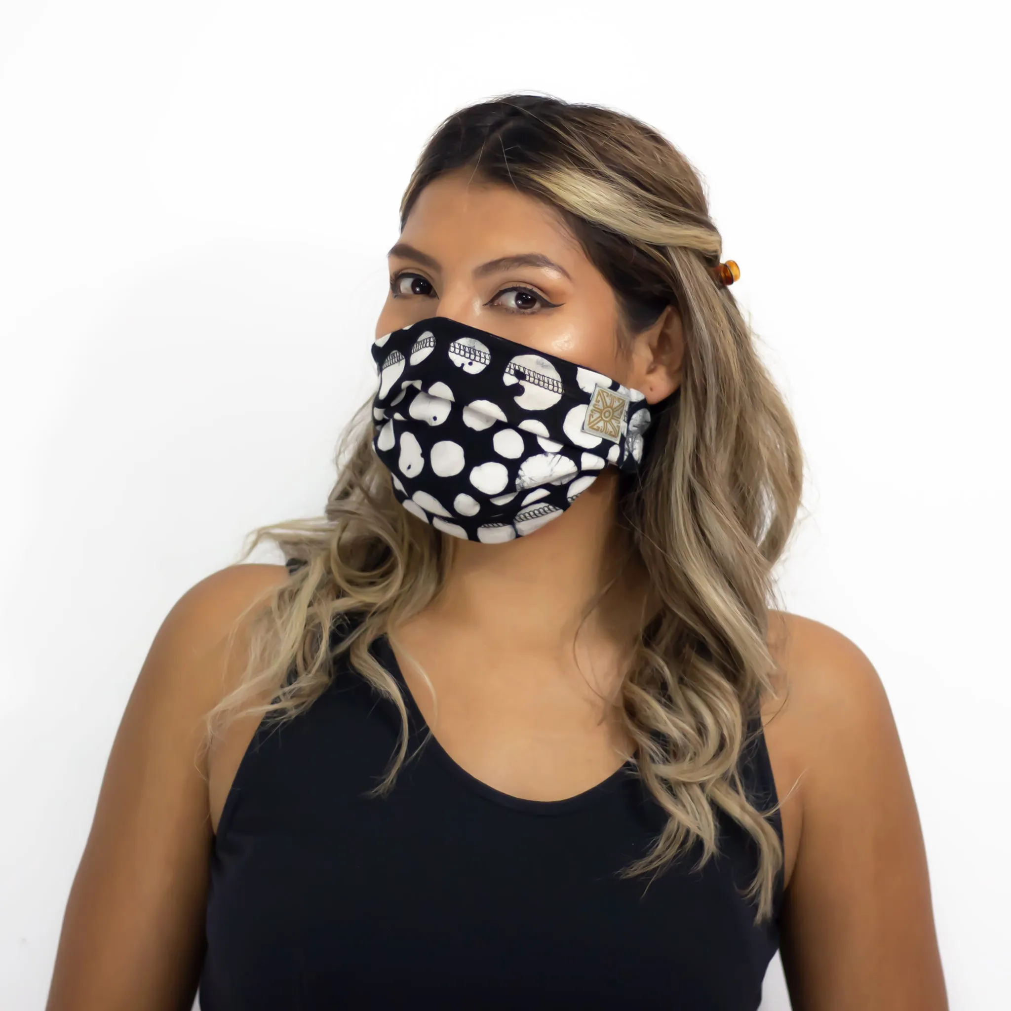 Headband Masks-Convertible- Black and White