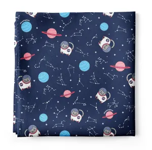 Space Cats Silk Bandana Scarf Featuring Milton