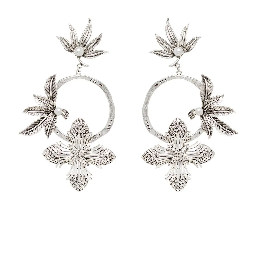 The Aerialist Silver Earrings