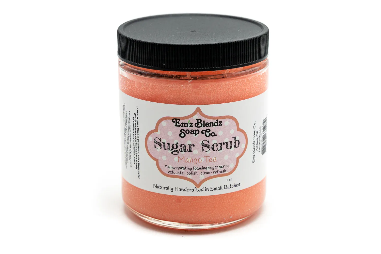 Uplifting Mango Tea Foaming Sugar Scrub Polish | Nourishing & Rejuvenating